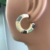 Ceramic Crescent Earrings (more colors)