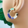 Ceramic Crescent Earrings (more colors)