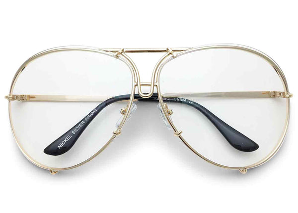 "Goldie" Oversized Giatta Aviators